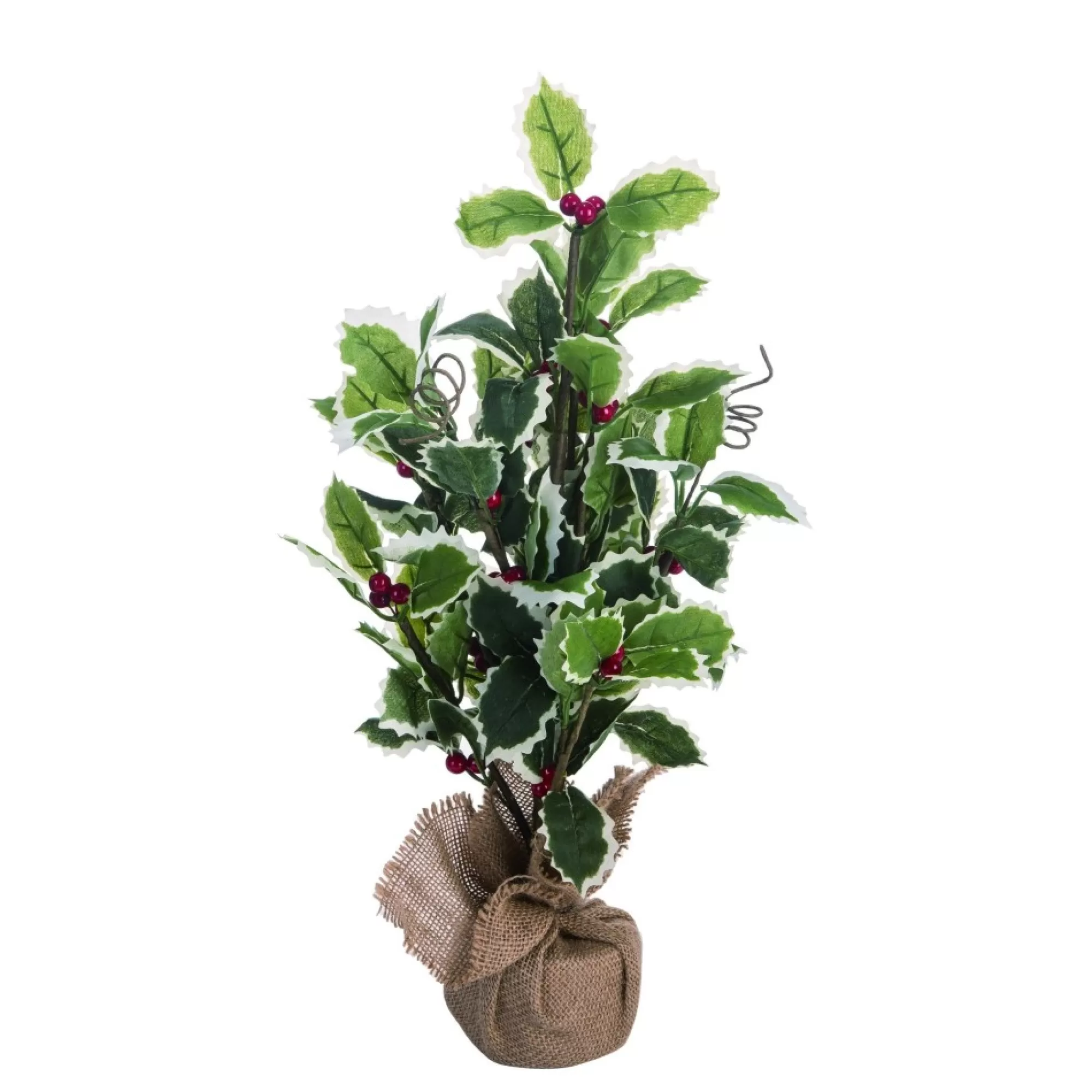 Best 1.25' Green Christmas Nostalgic Holly Tree - Unlit Unlit