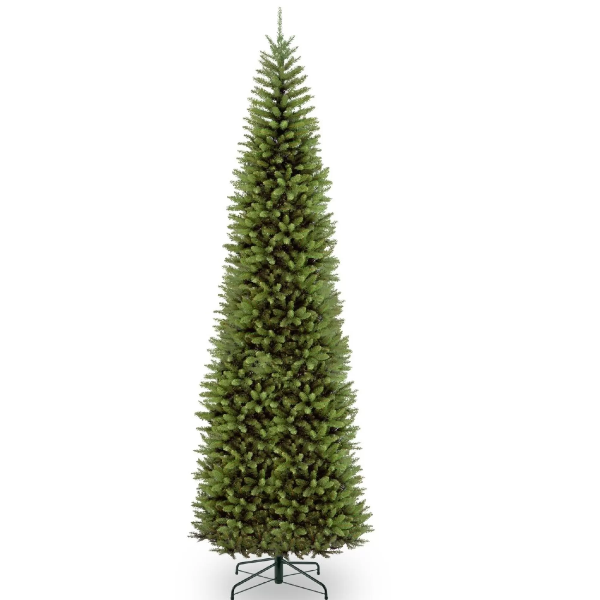 Cheap 12' Pencil Kingswood Fir Artificial Christmas Tree, Unlit Unlit