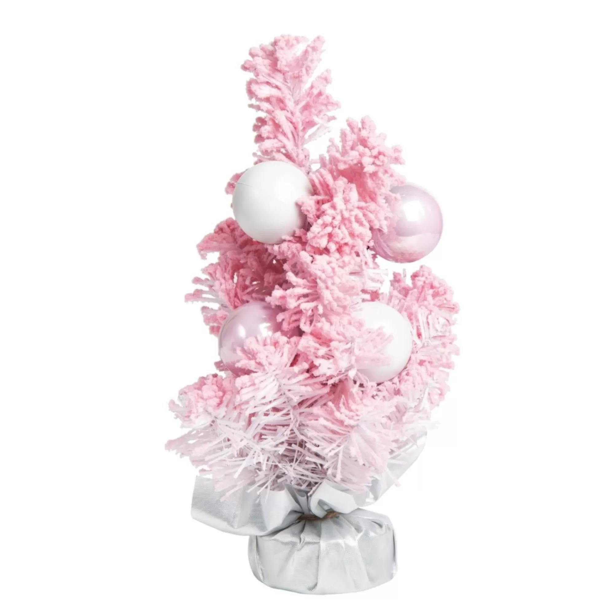 Discount 12" Pink Potted Artificial Christmas Celebration Tree, Unlit Unlit