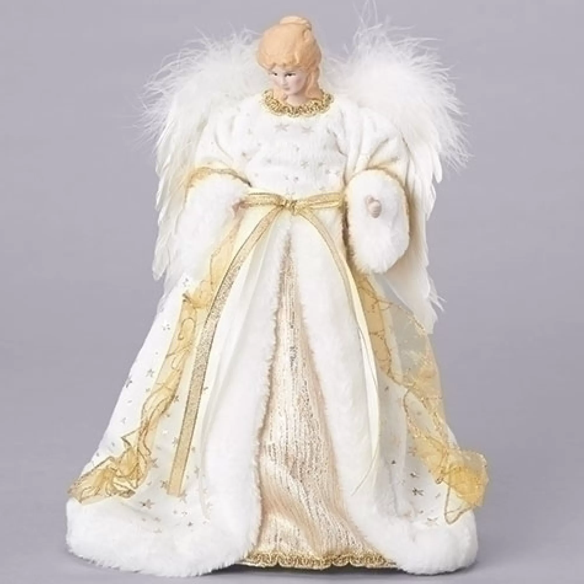 Shop 12" White And Gold Angel Christmas Tree Topper - 33694925 Angels