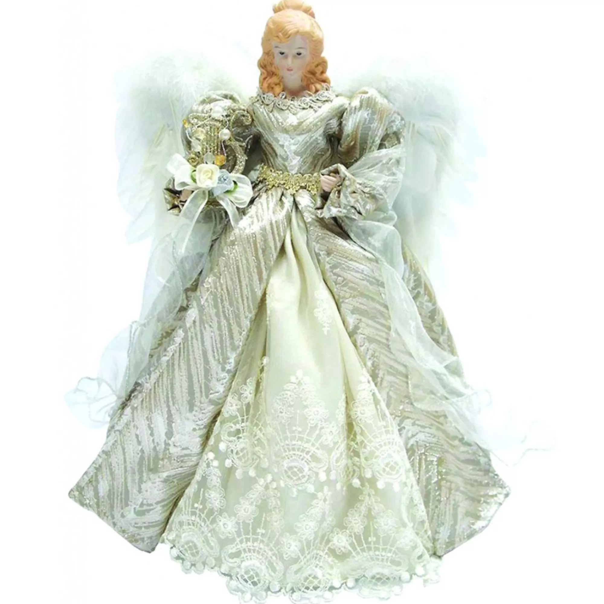 New 16" Christmas Angel Tree Topper, Unlit Angels