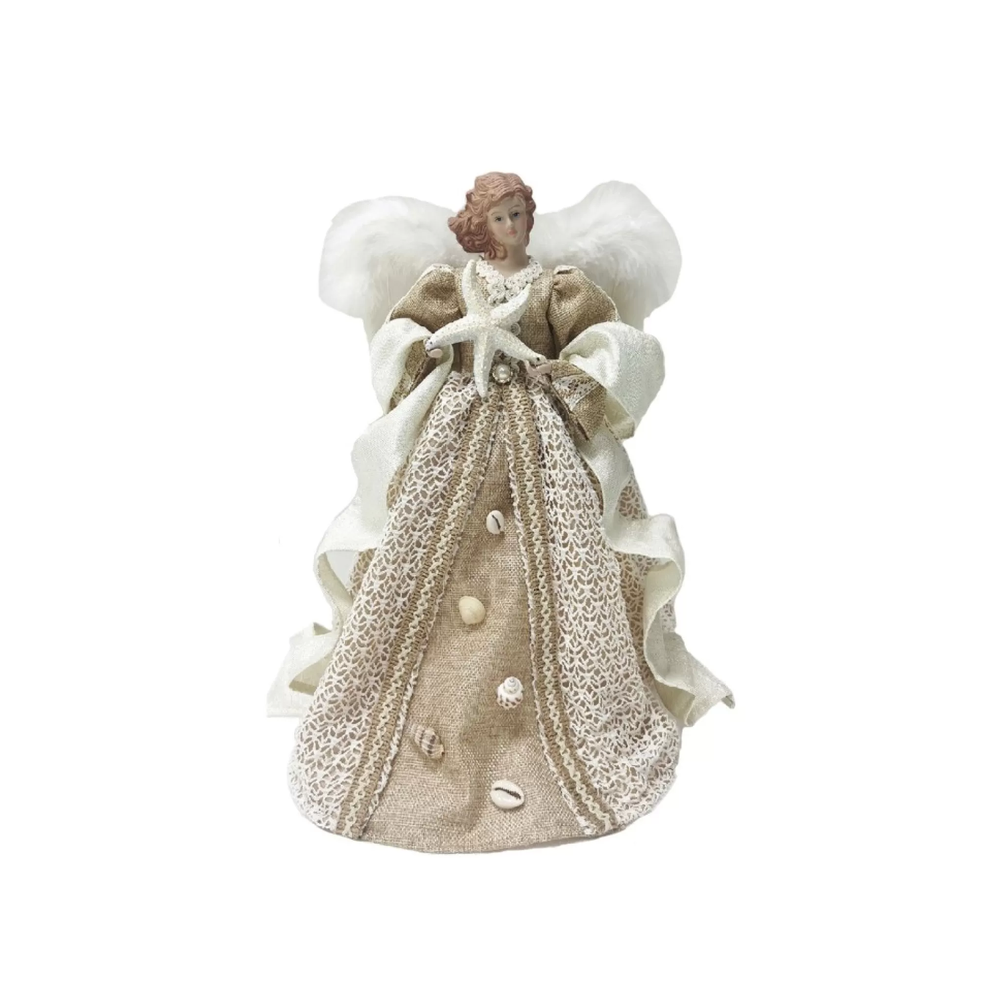 Best Sale 16" Coastal Angel Christmas Tree Topper, Unlit Angels