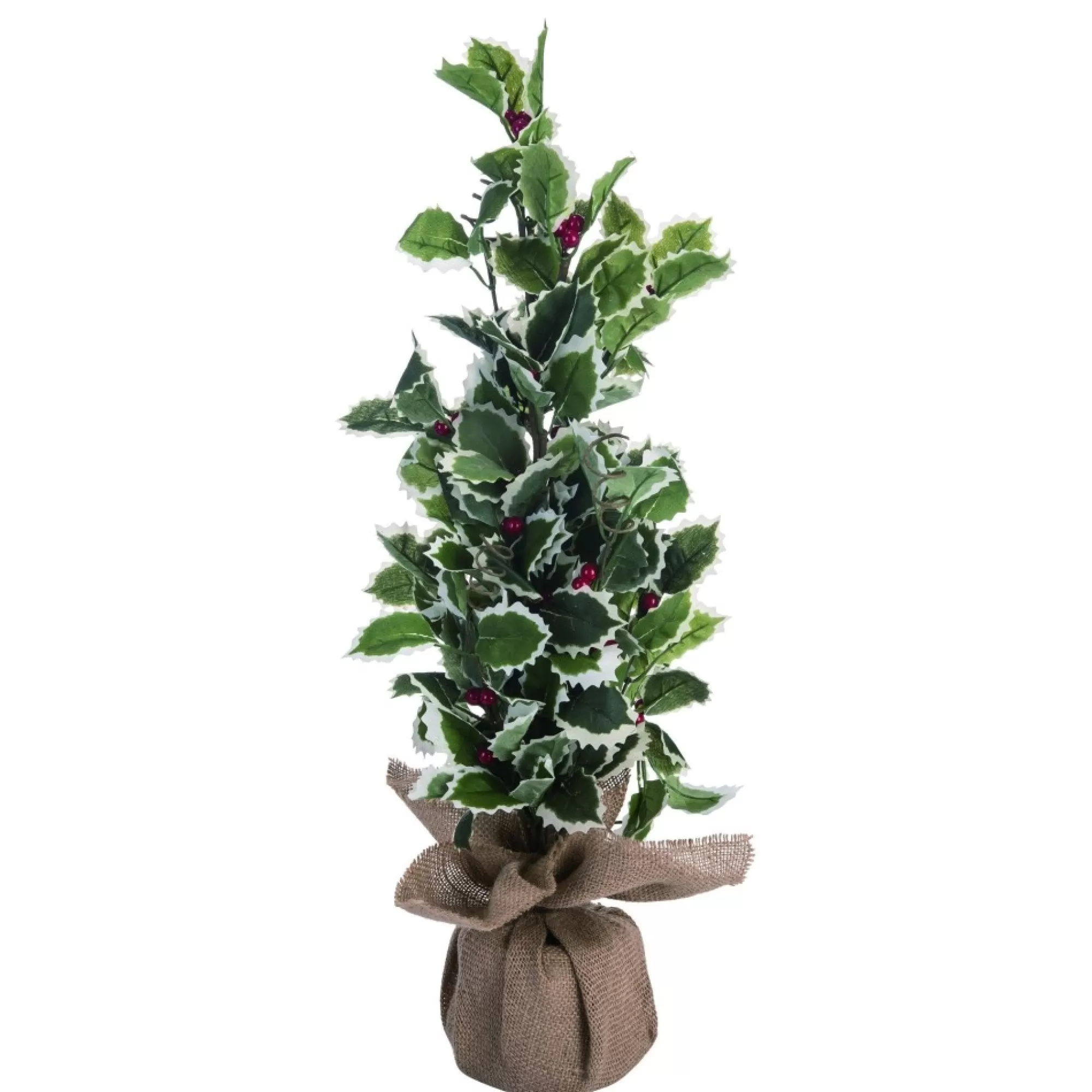 Cheap 1.75' Green Christmas Nostalgic Holly Tree - Unlit Unlit