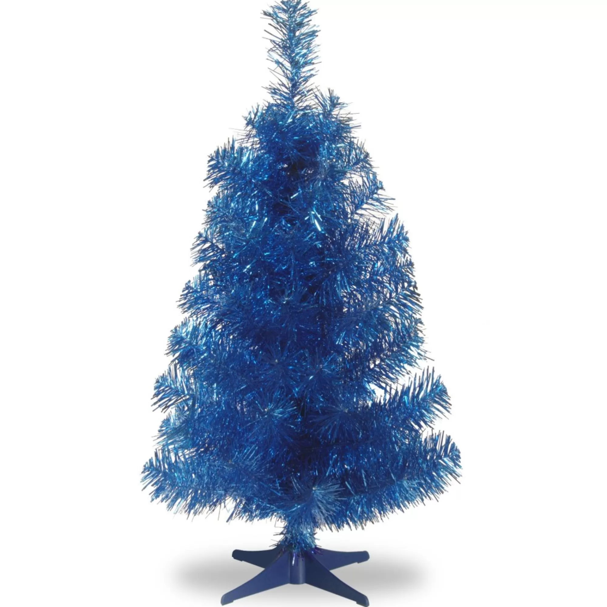 Best Sale 2.5' Medium Blue Tinsel Artificial Christmas Tree - Unlit Unlit