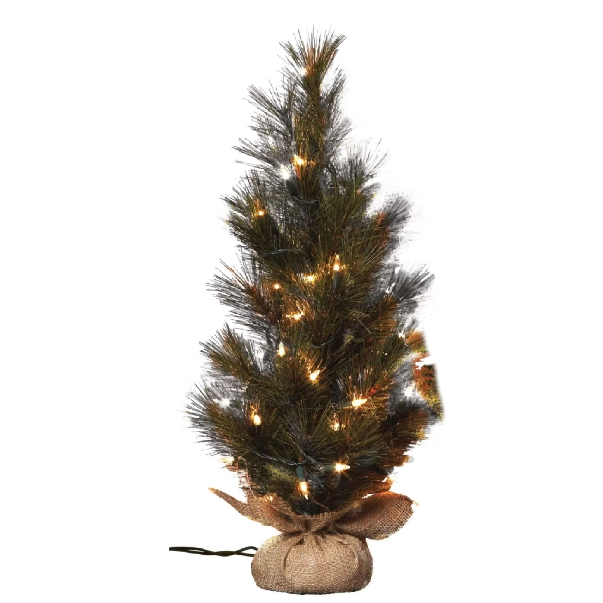 Sale 2' Green Artificial Christmas Pine Tree With Light - Unlit Unlit