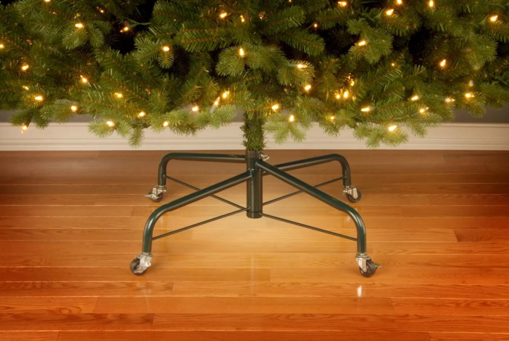 New 32" Rolling Artificial Christmas Tree Stand With Wheels Artificial Tree Stands