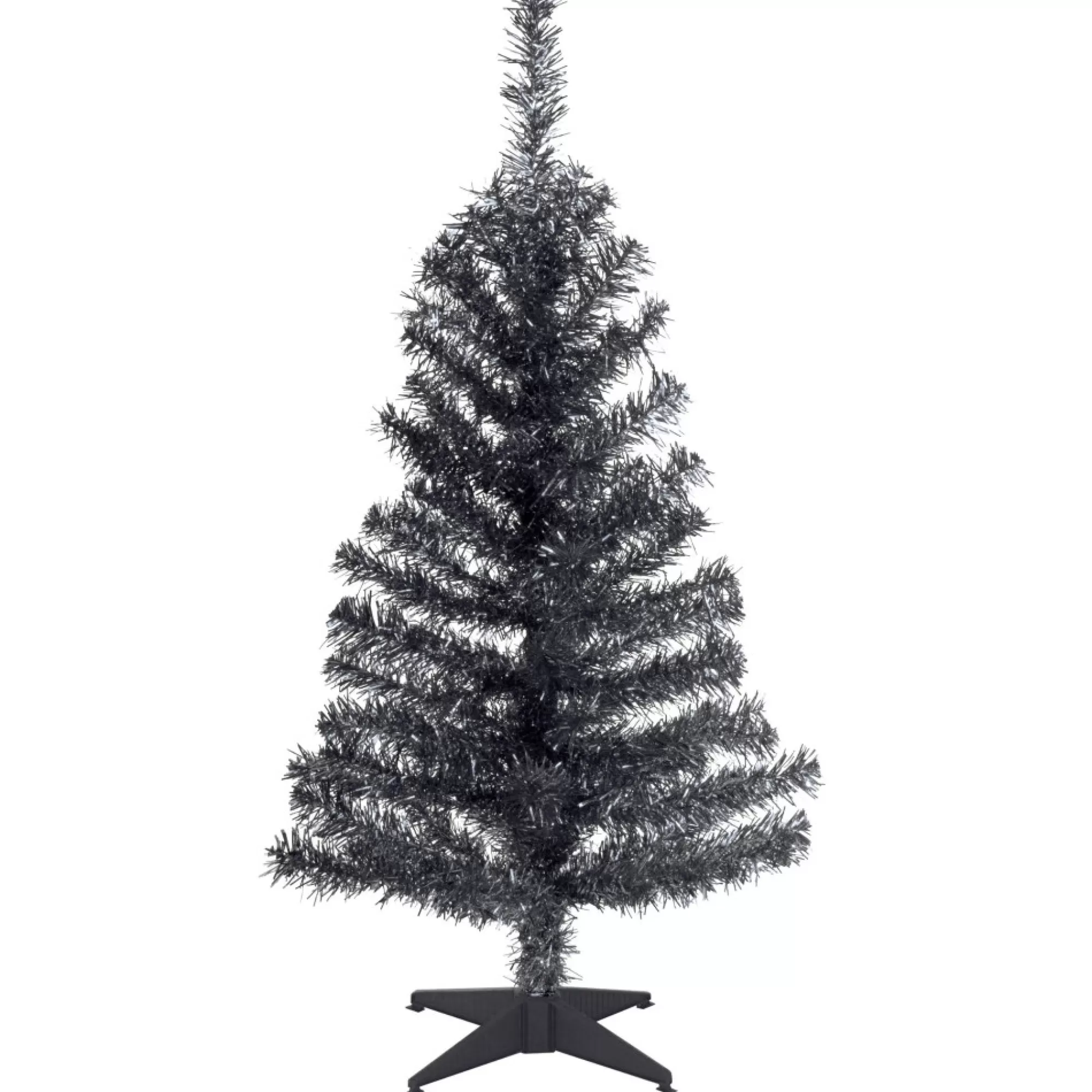 Discount 3' Black Tinsel Artificial Christmas Tree, Unlit Unlit