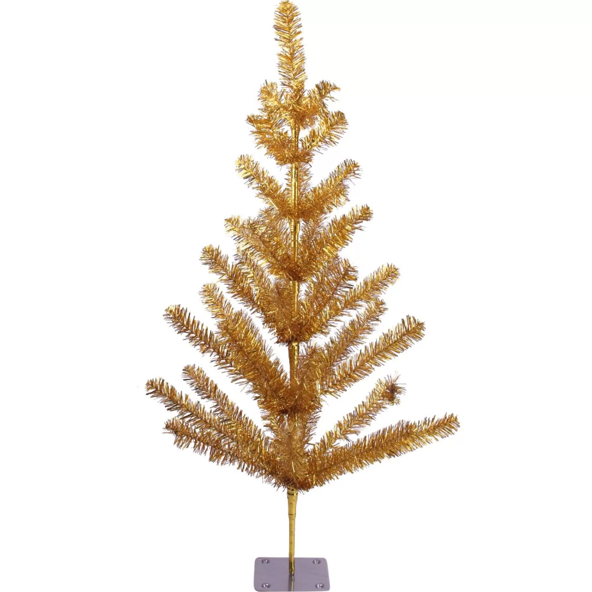 Flash Sale 3' Medium Gold Tinsel Twig Artificial Christmas Tree, Unlit Unlit