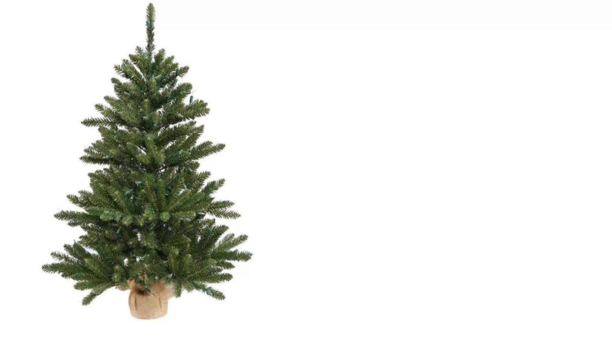 New 3' Medium Spruce Burlap Base Artificial Christmas Tree - Unlit Unlit