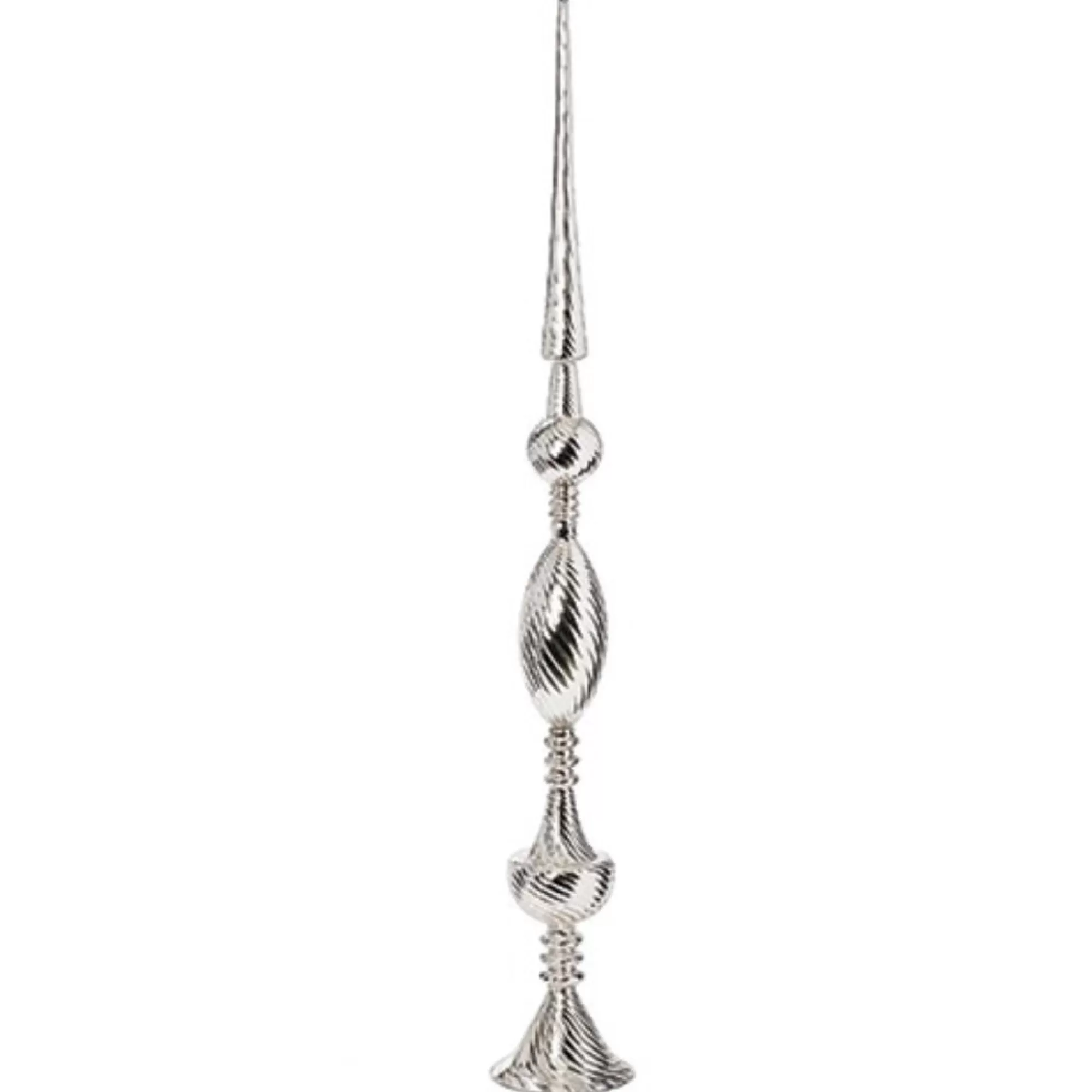 Flash Sale 46" Silver Glass Christmas Tree Topper Finial Finials