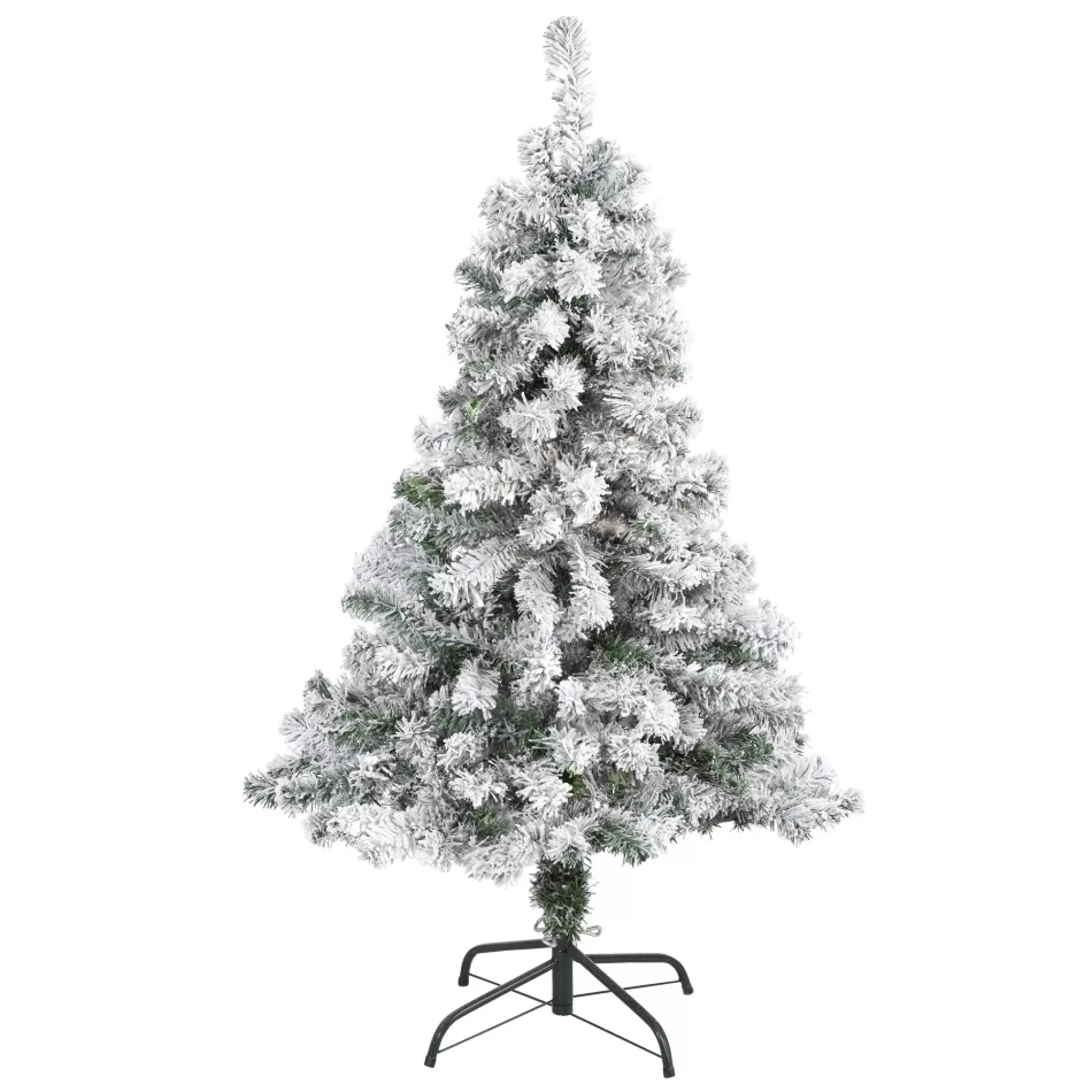 New 4' Flocked Rock Springs Spruce Artificial Christmas Tree, Unlit Unlit