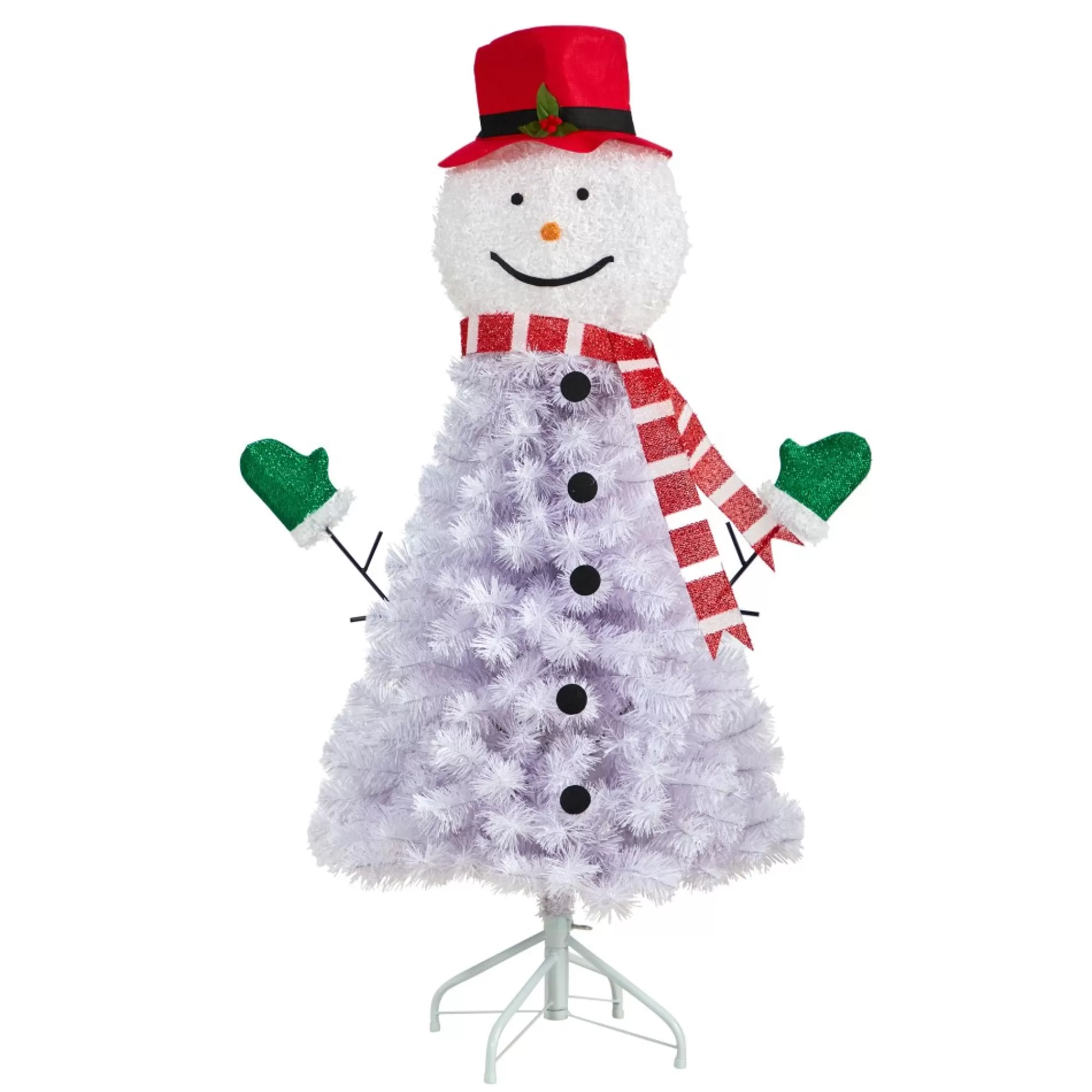 Discount 4' Snowman Artificial Christmas Tree, Unlit Unlit