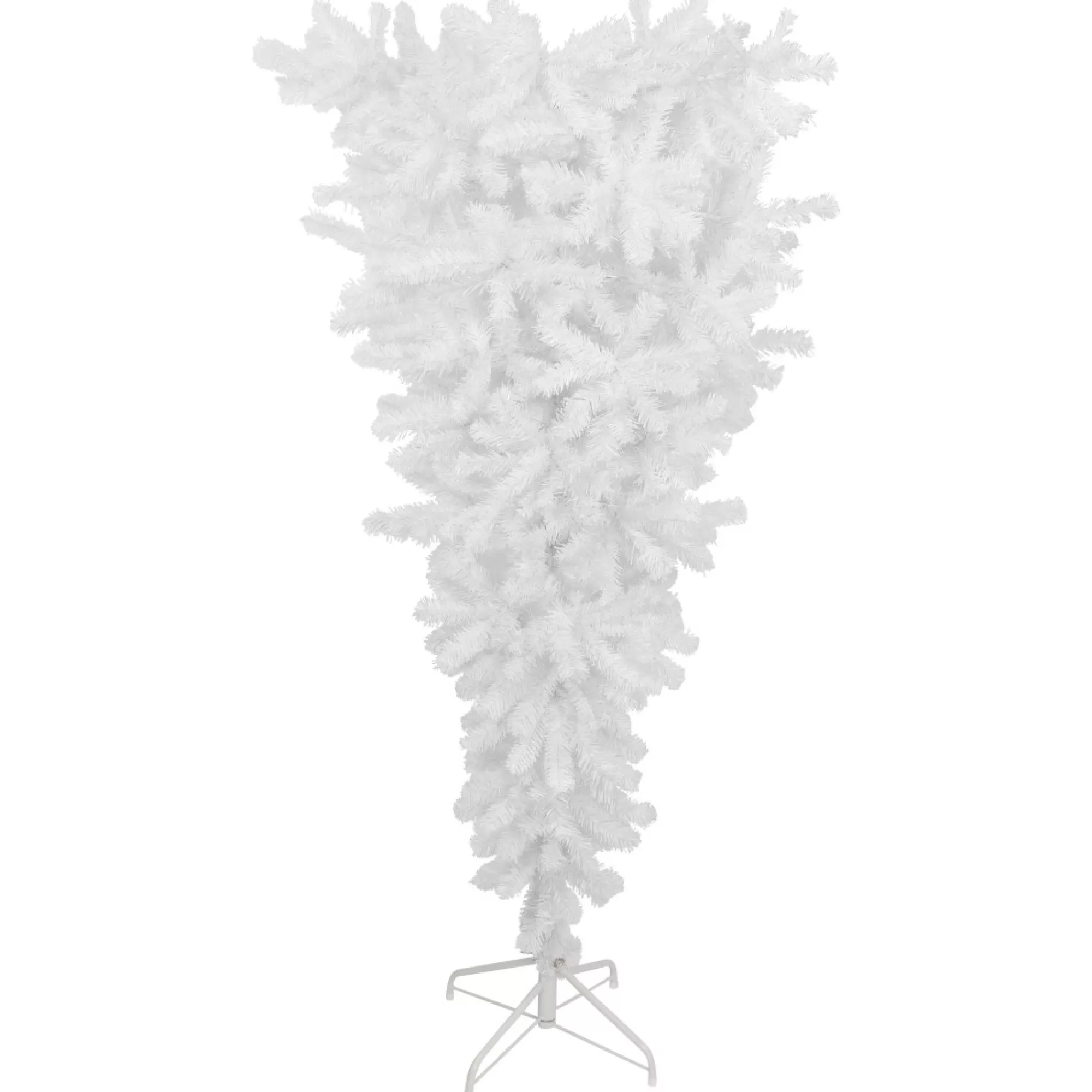 New 5.5' Upside Down White Spruce Artificial Christmas Tree, Unlit Upside Down