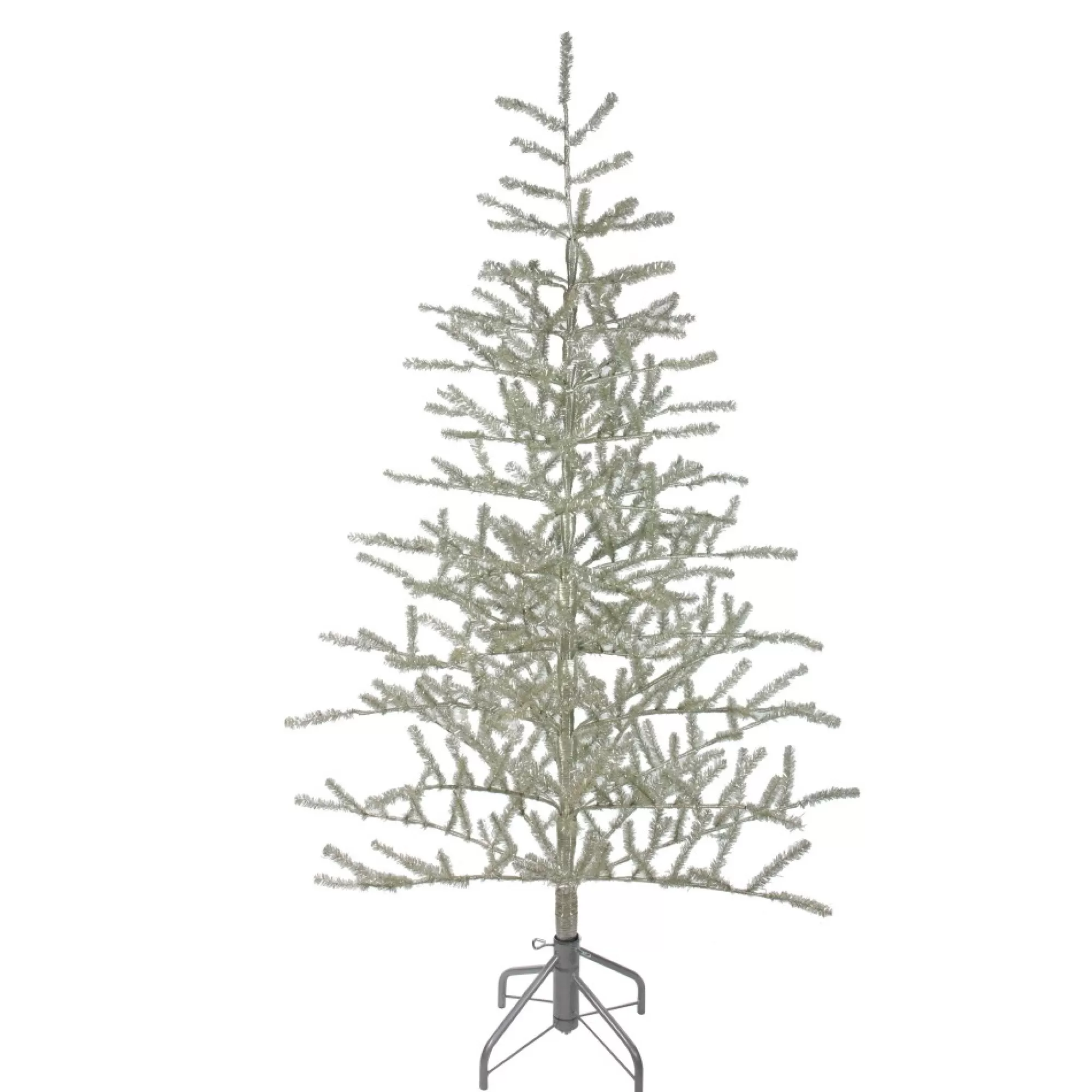 Clearance 5' Champagne Tinsel Artificial Christmas Twig Tree - Unlit Unlit