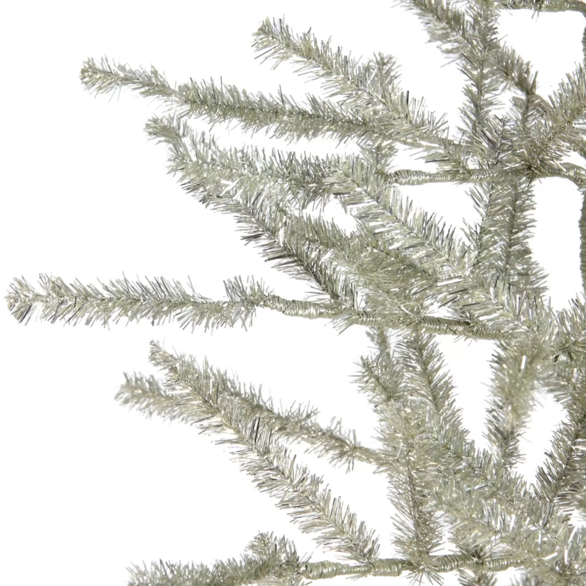 Clearance 5' Champagne Tinsel Artificial Christmas Twig Tree - Unlit Unlit