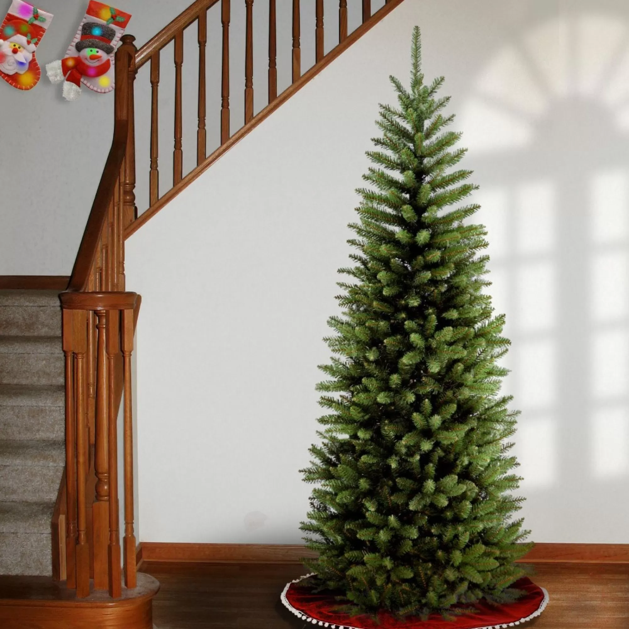 Online 6.5' Kingswood Fir Pencil Artificial Christmas Tree, Unlit Unlit