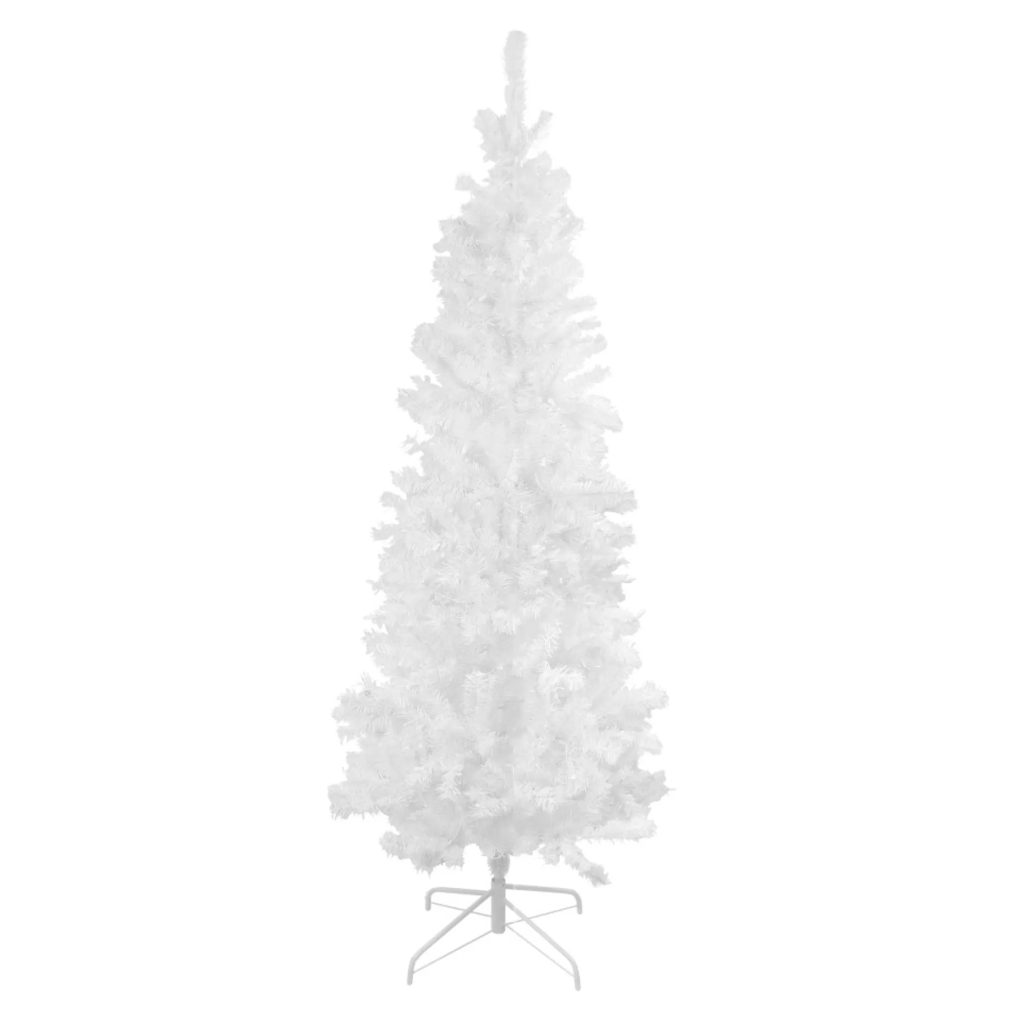 Fashion 6.5' White Winston Pine Slim Artificial Christmas Tree - Unlit Unlit