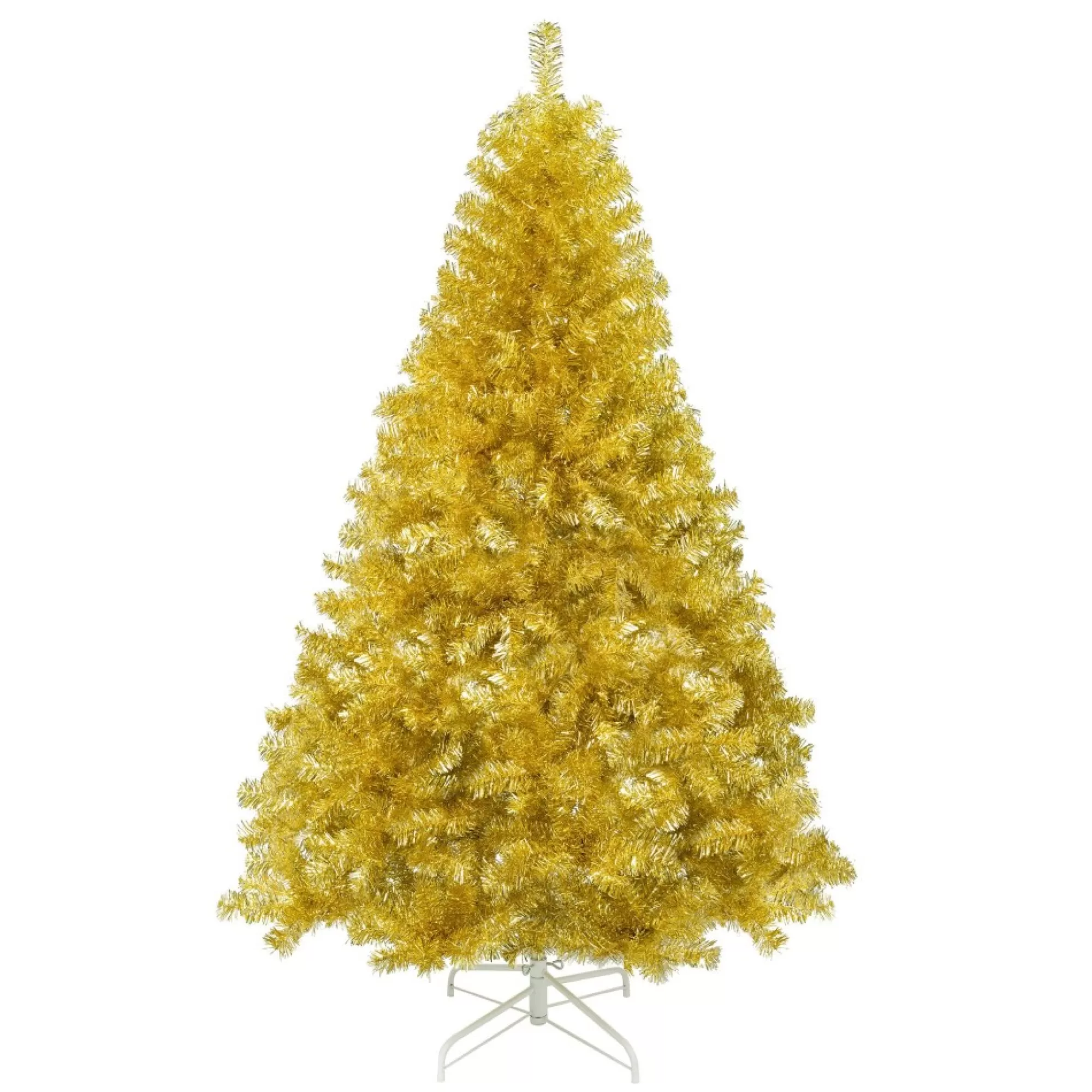 Cheap 6' Medium Gold Pop Up Artificial Christmas Tree, Unlit Unlit