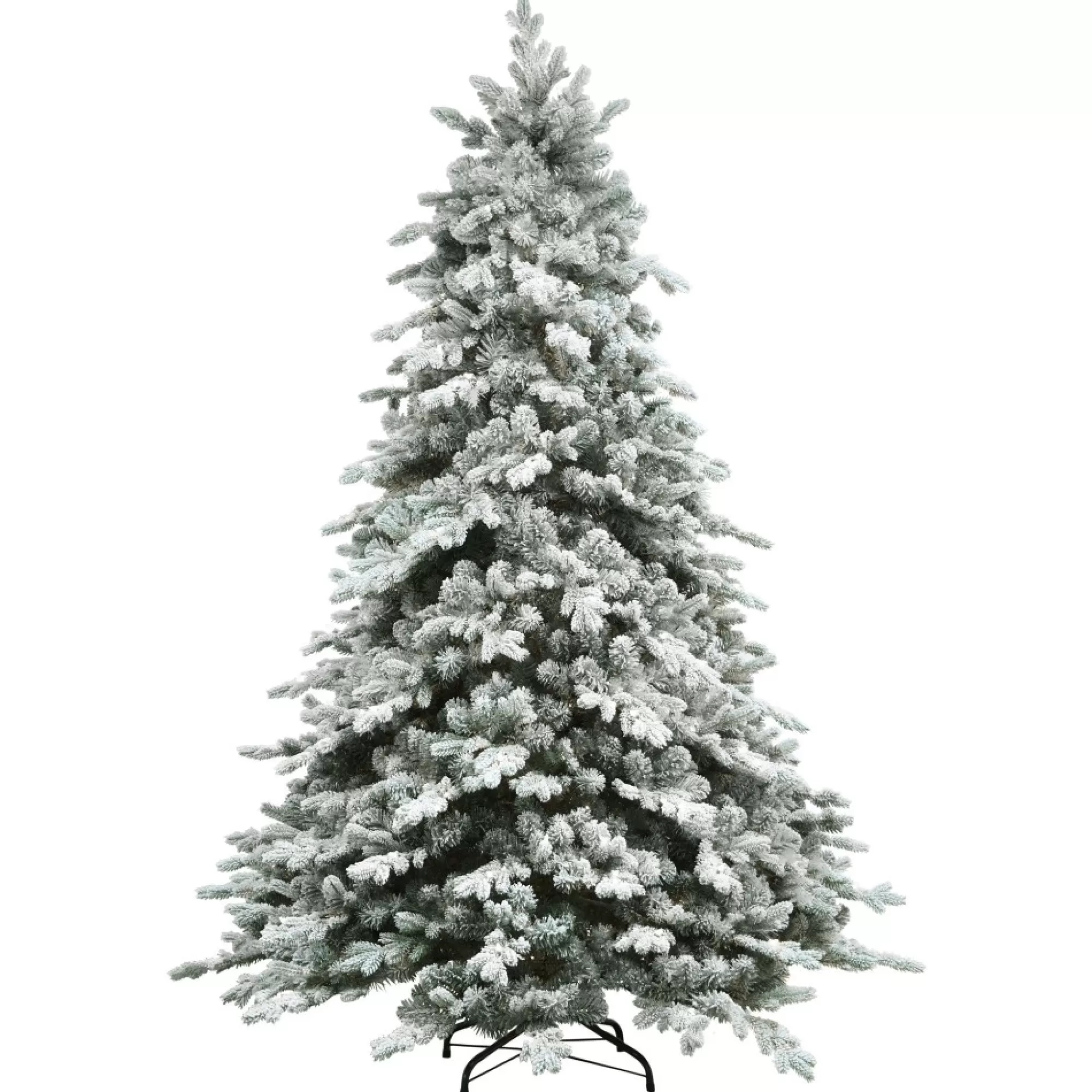 Outlet 7.5' Flocked Saratoga Spruce Artificial Christmas Tree - Unlit Unlit