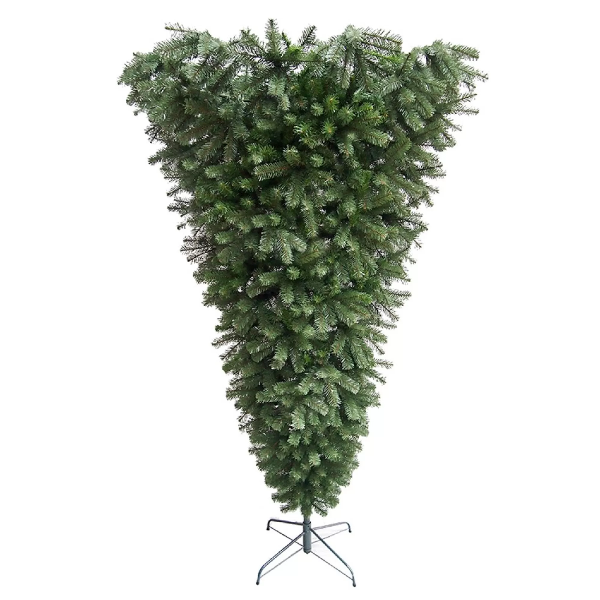 Shop 7.5' Green Spruce Artificial Upside Down Christmas Tree - Unlit Upside Down