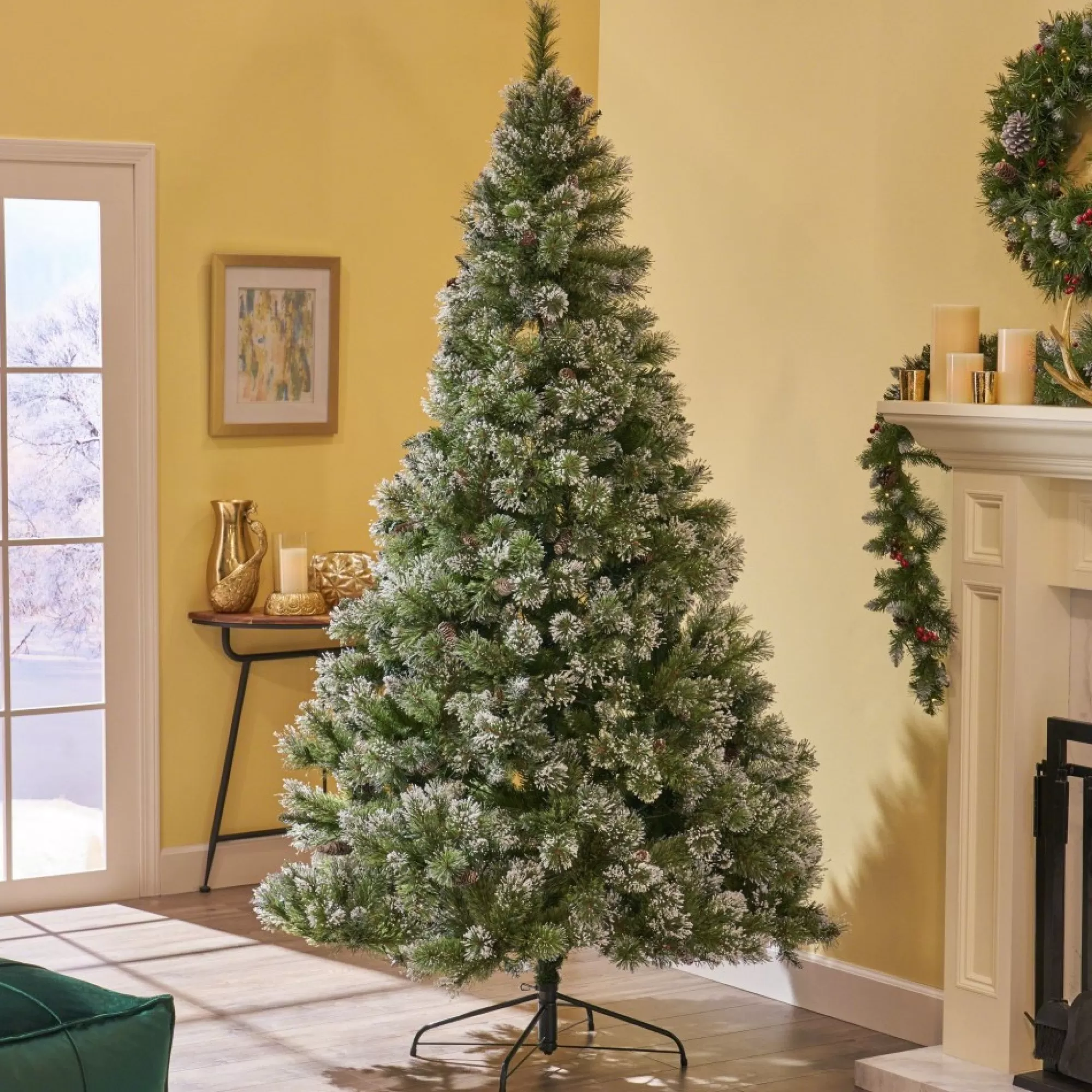 Shop 7.5' Medium Mixed Spruce Artificial Christmas Tree - Unlit Unlit