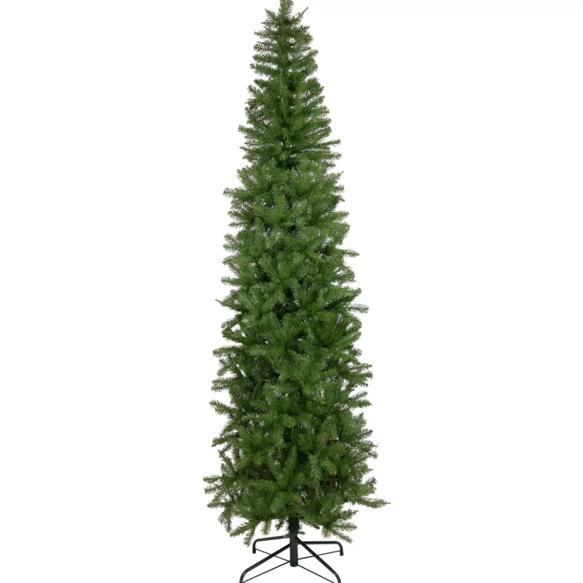 Store 7.5' Silver Lake Fir Pencil Artificial Christmas Tree, Unlit Unlit