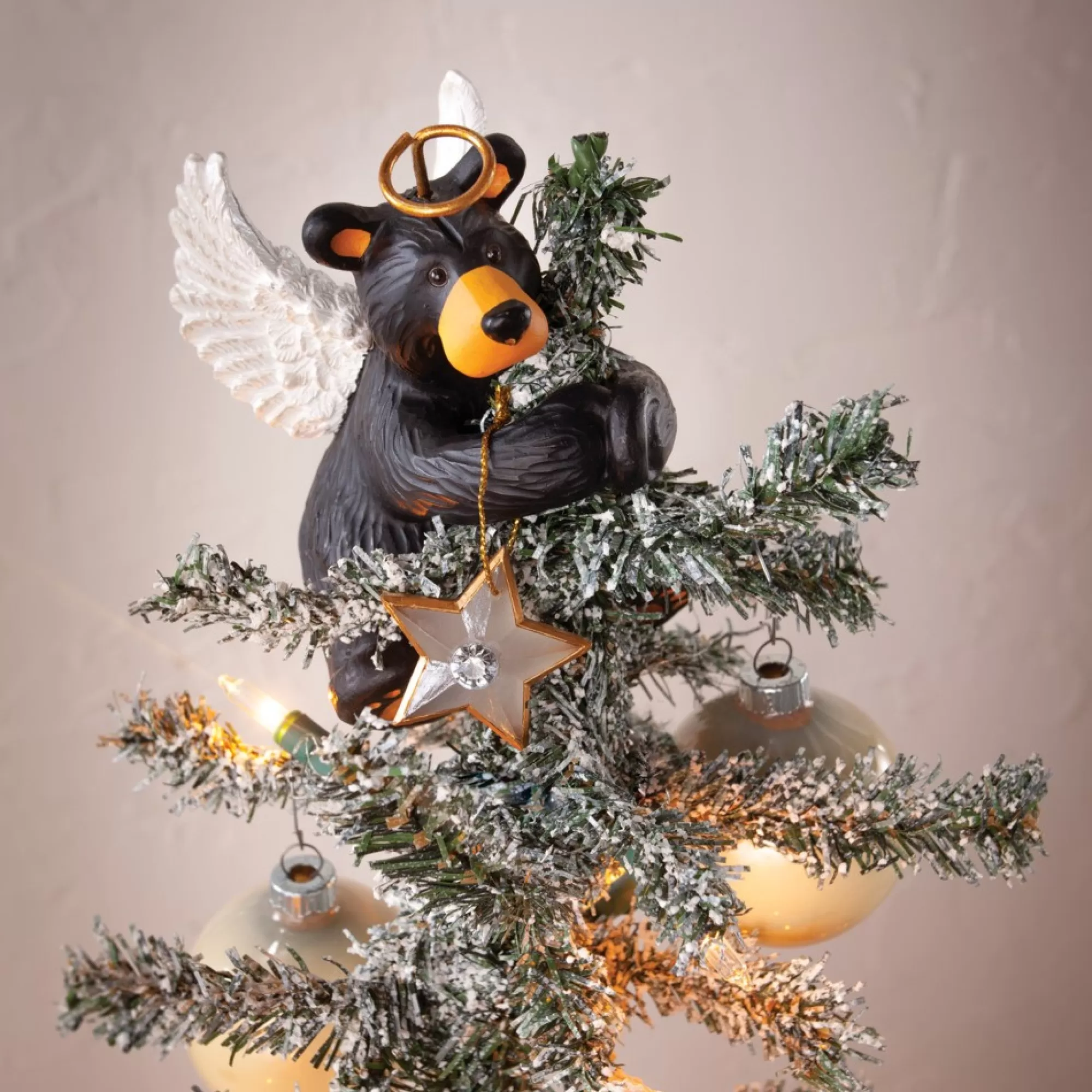 New Angel Bear Tree Topper Topiaries