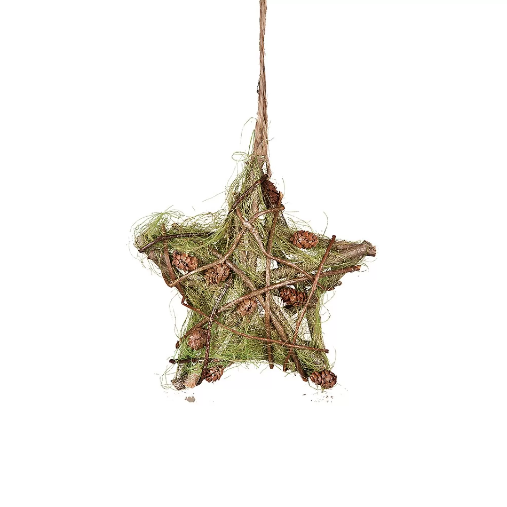 Best Sale Small Mossy Twig Star Christmas Xmas Ornament Stars