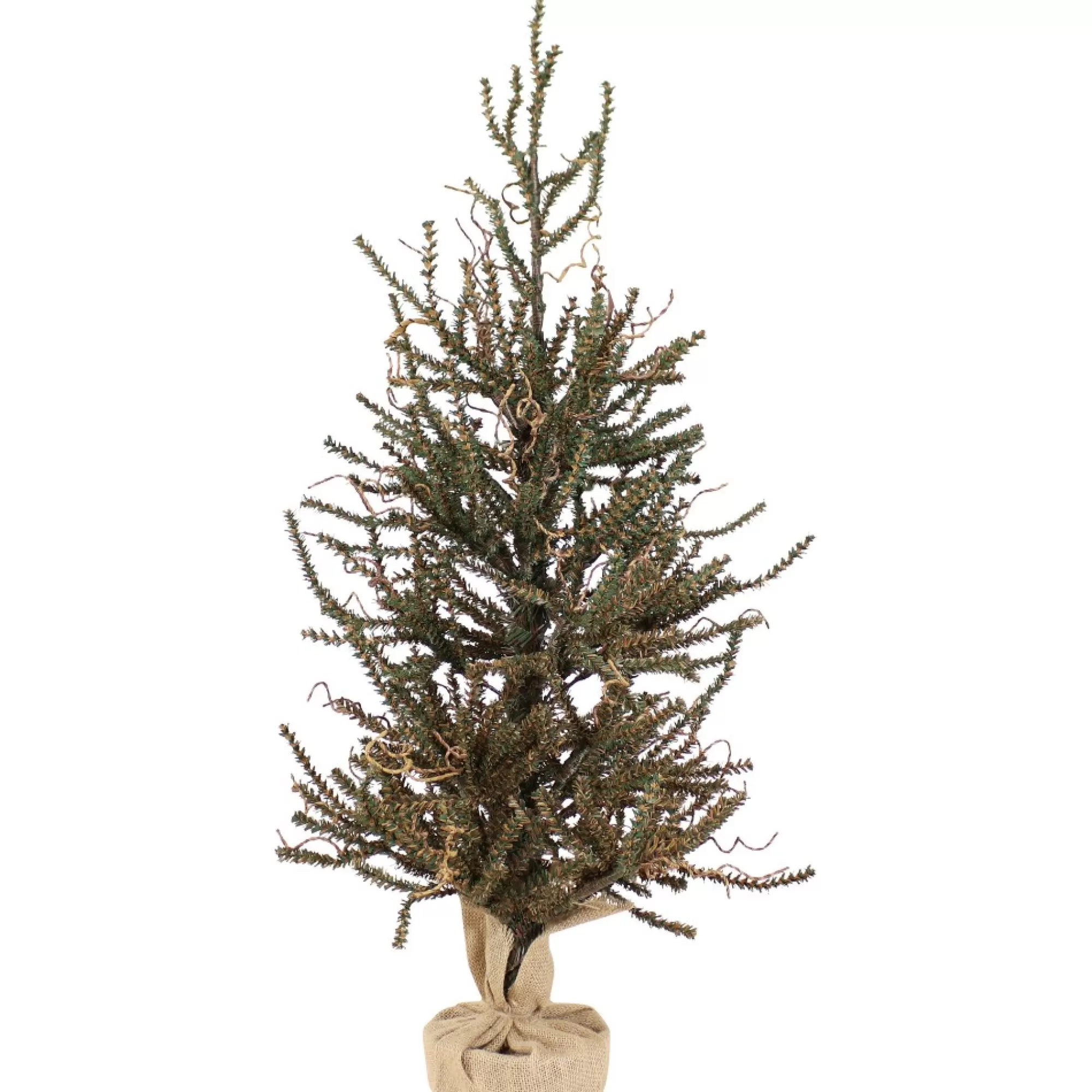 Hot Sunnydaze Homespun Holiday Artificial Christmas - 3-Foot Tall - Green Unlit